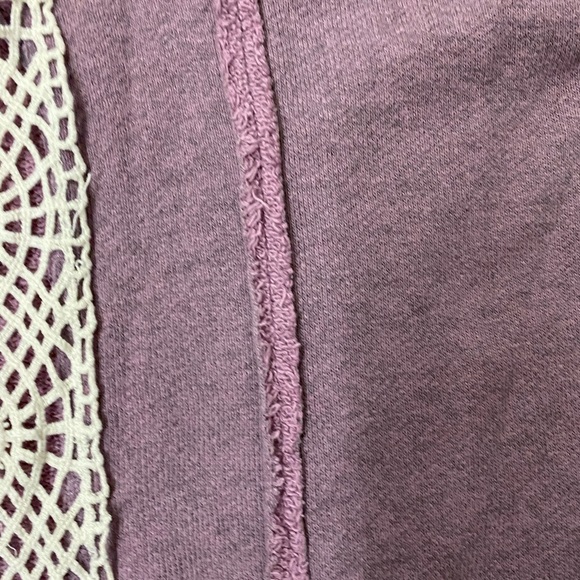 Free people | purple sweater with open lace back - Picture 5 of 10